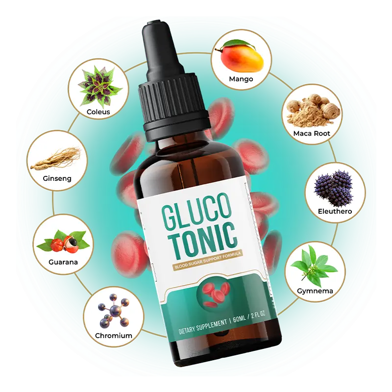 GlucoTonic Ingredients Bottle